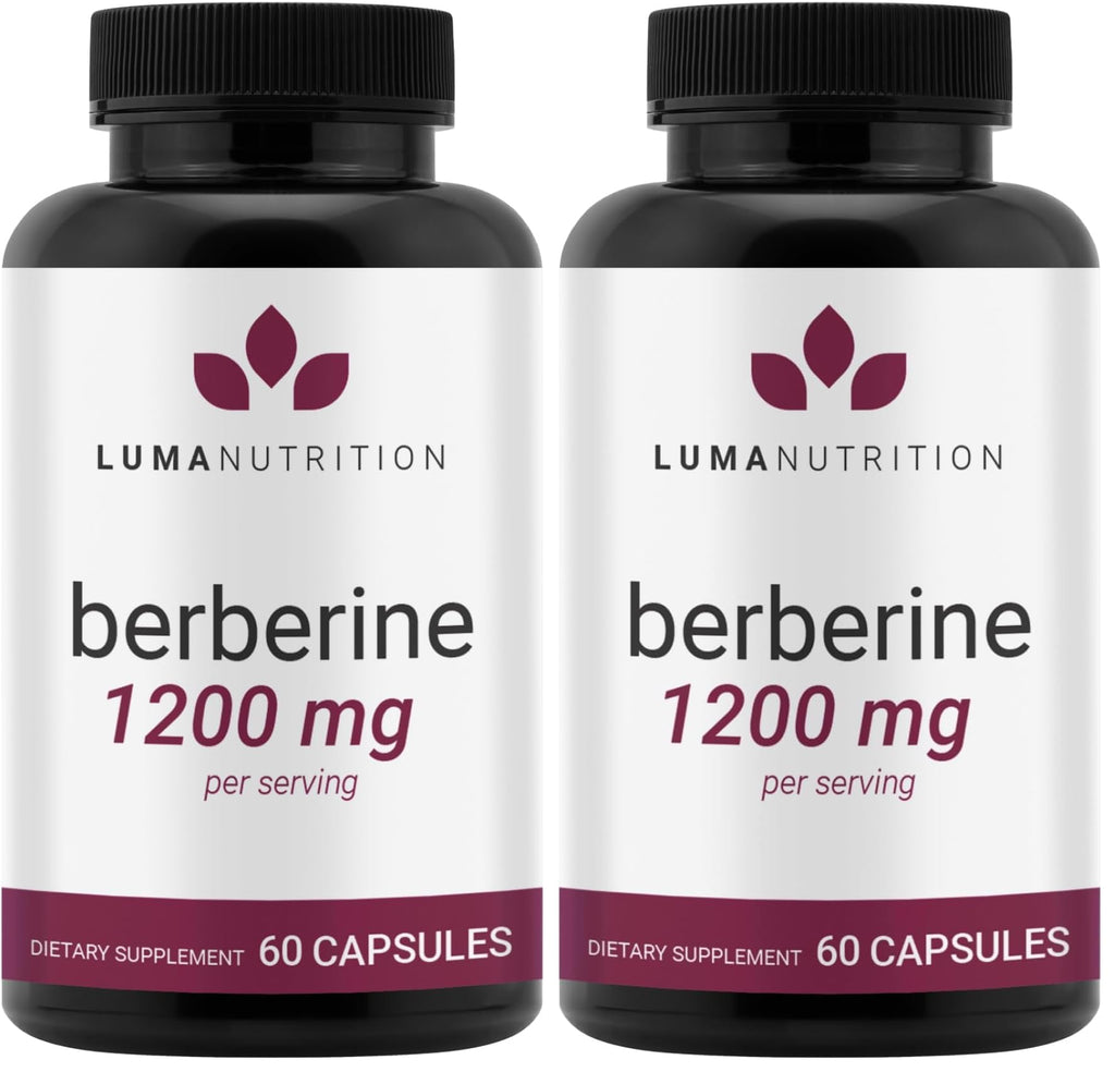 Luma Nutrition Berberine Supplement - Berberine HCl 1200mg - Vegan, Gluten Free