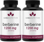Luma Nutrition Berberine Supplement - Berberine HCl 1200mg - Vegan, Gluten Free