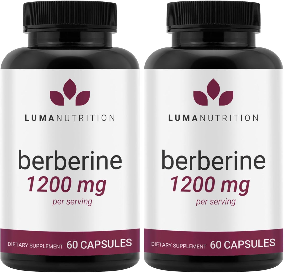 Luma Nutrition Berberine Supplement - Berberine HCl 1200mg - Vegan, Gluten Free