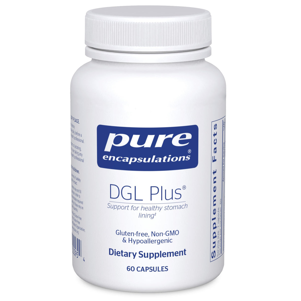 Pure Encapsulations DGL Plus Gut Health Supplement with Marshmallow Root