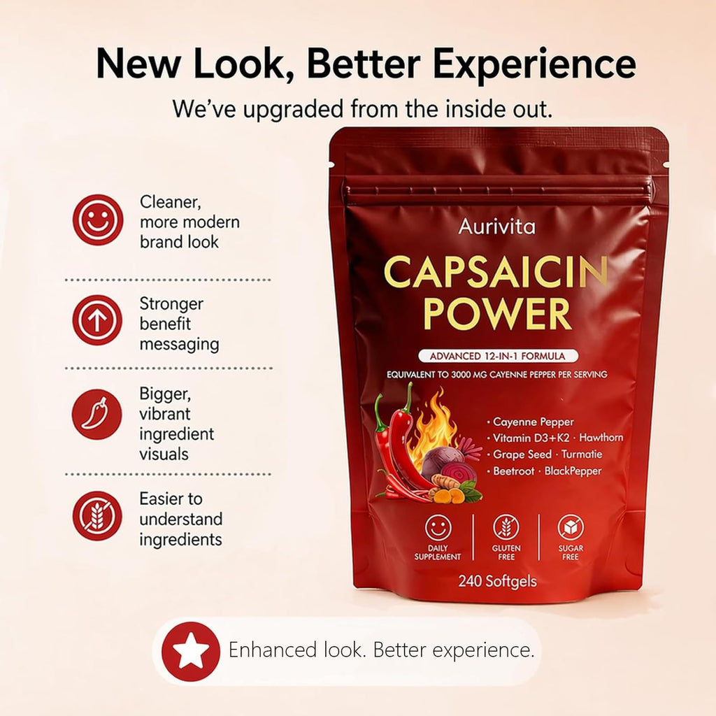 Aurivita Capsaicin Power Cayenne Pepper Supplement

