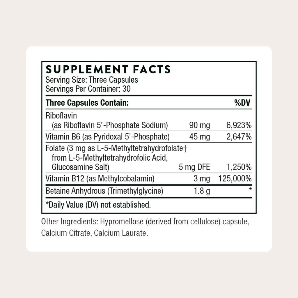Thorne Methyl-Guard Plus Active Folate with B Vitamins

