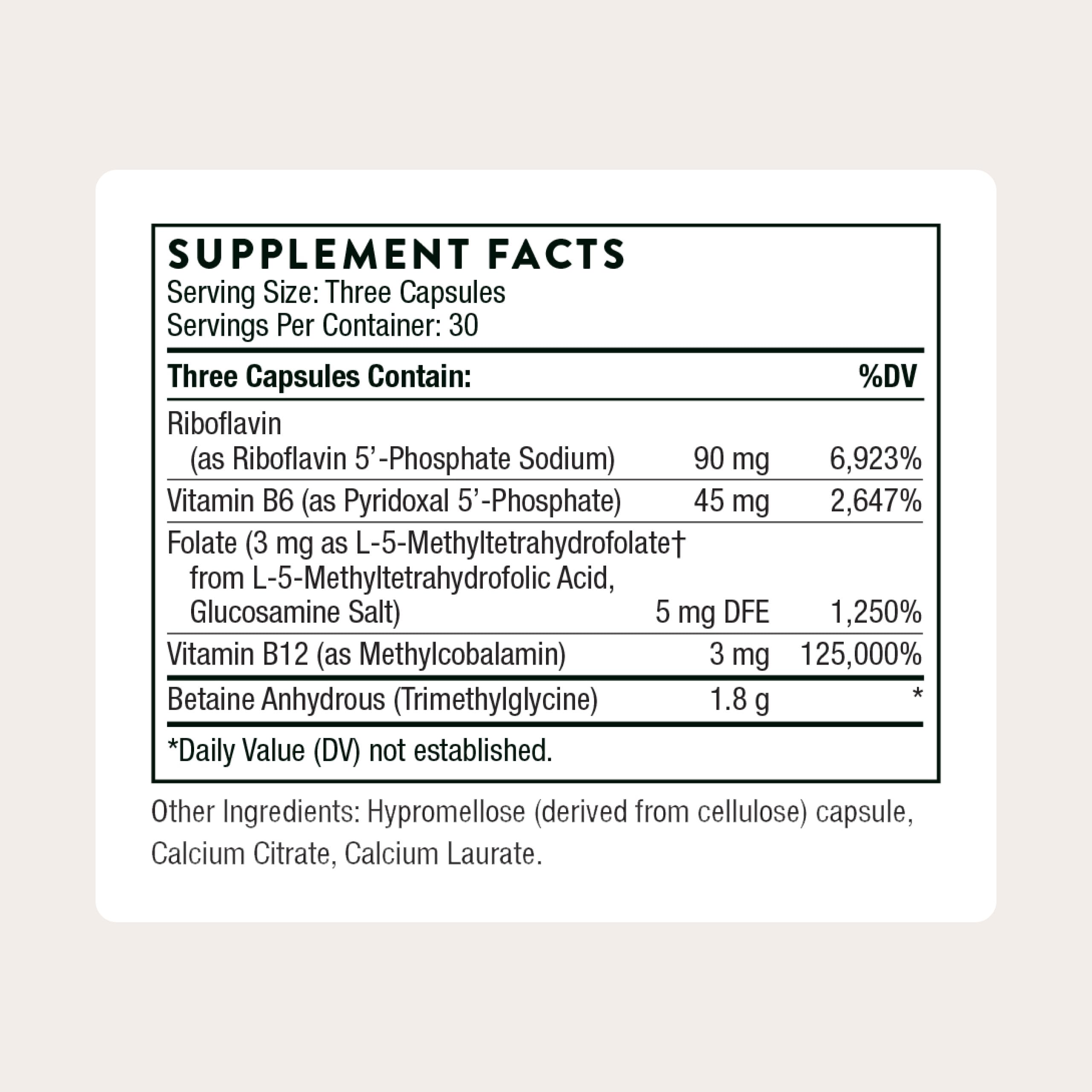 Thorne Methyl-Guard Plus Active Folate with B Vitamins

