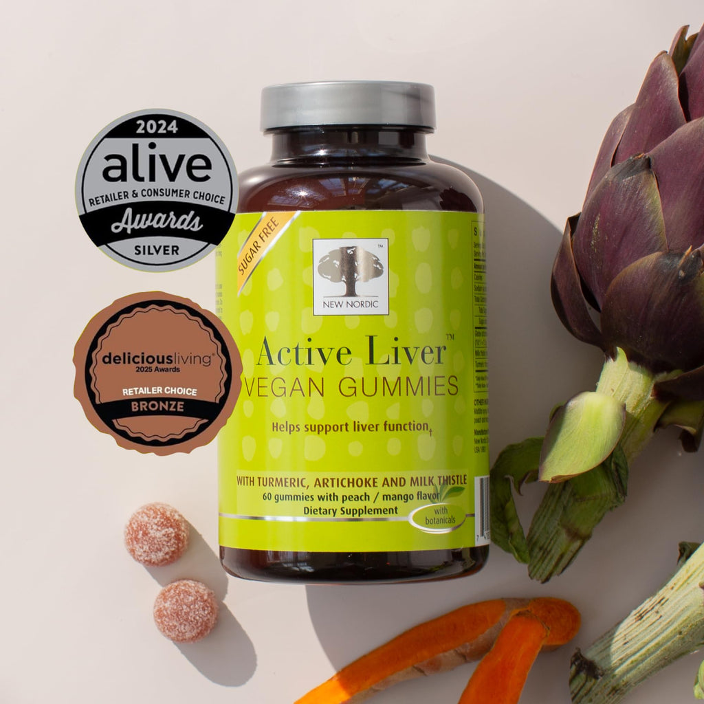New Nordic Active Liver Gummies | Milk Thistle and Turmeric


