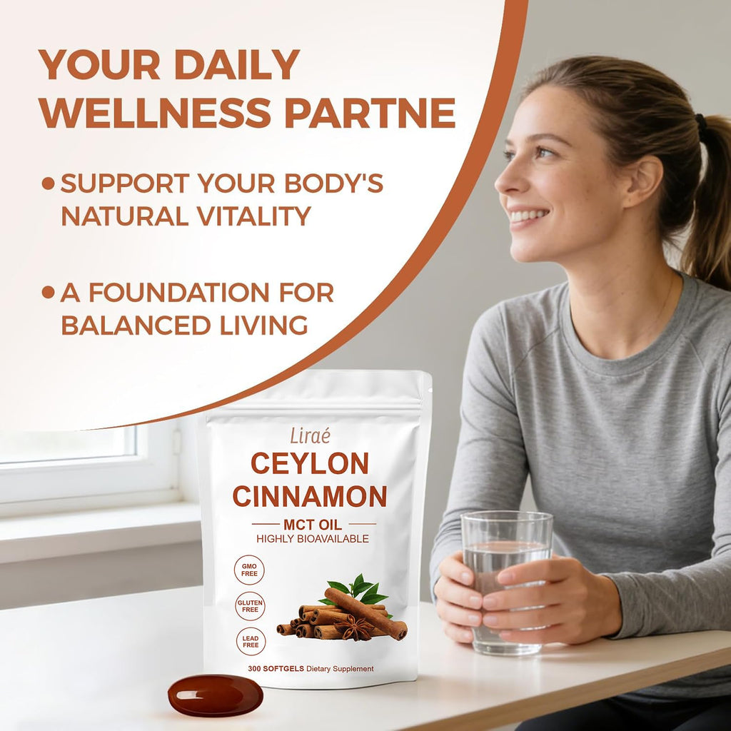 LIRAE Ceylon Cinnamon SoftGels with MCT Oil

