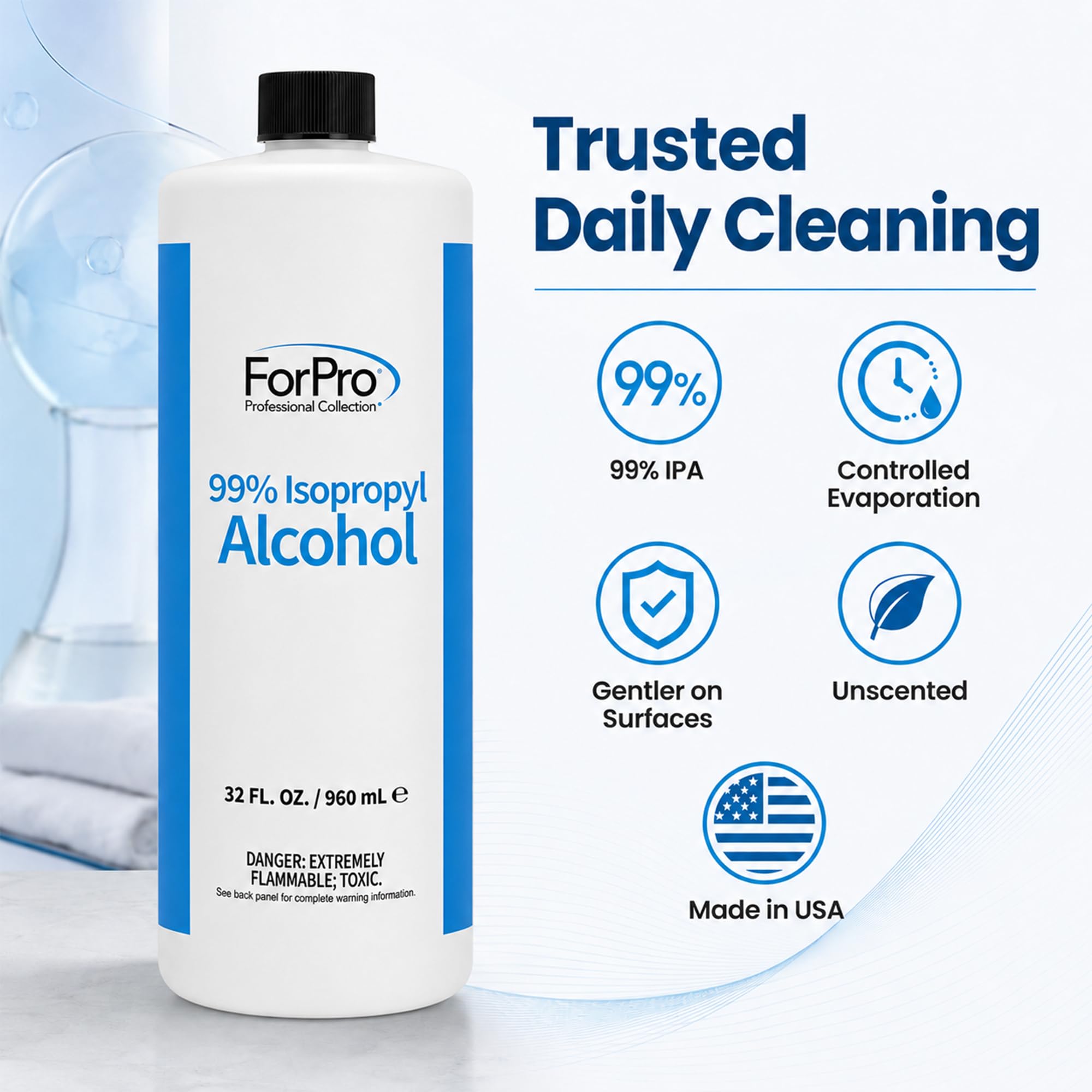 ForPro Isopropyl Alcohol IPA Professional Cleaning Solvent

