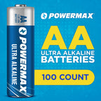 Powermax AA Alkaline Batteries - 1.5V Non-Rechargeable

