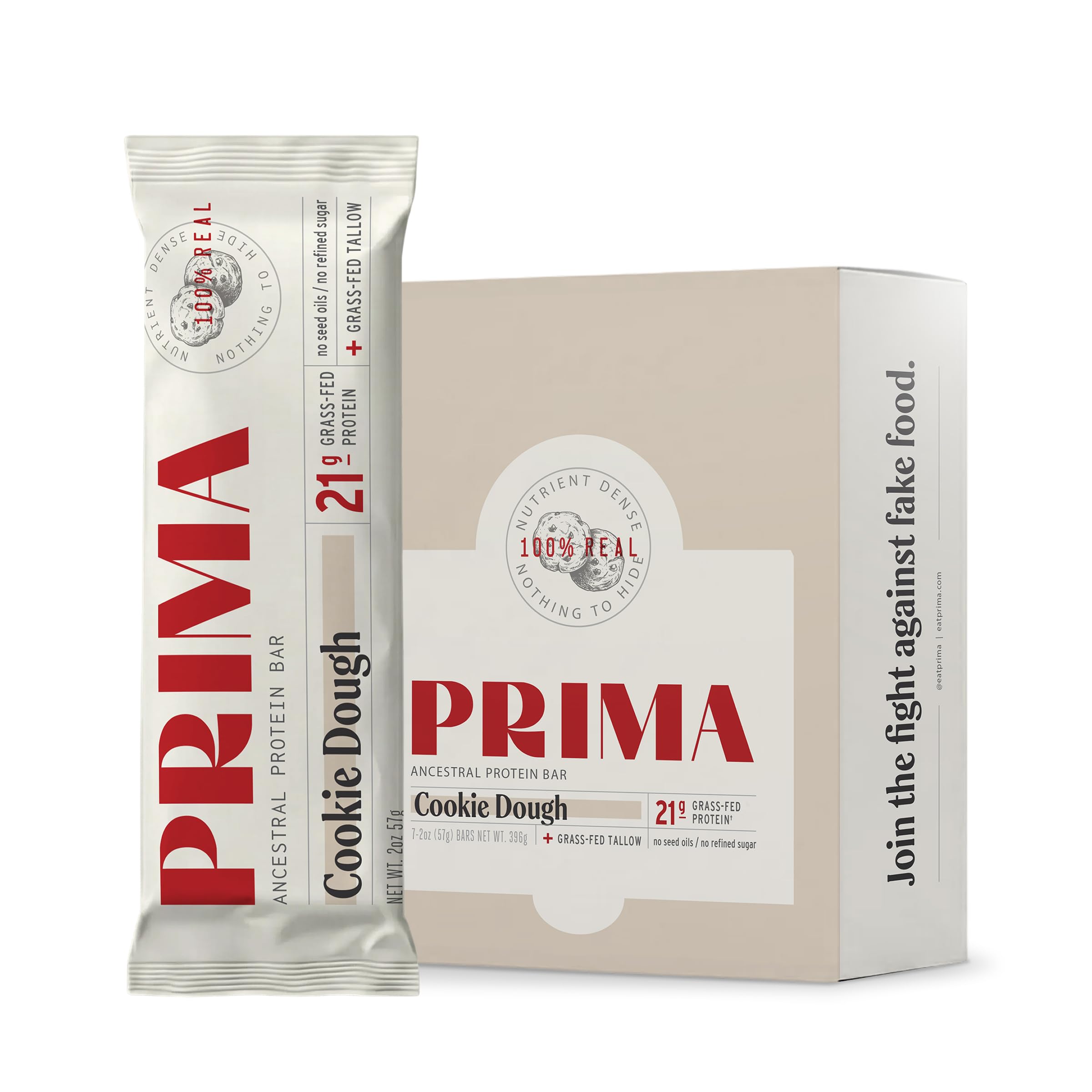 Prima Ancestral Protein Bar - Grass-Fed Whey + Collagen