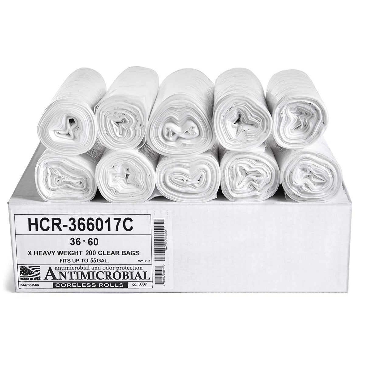 Aluf Plastics High Density Trash Bags - Heavy-Duty