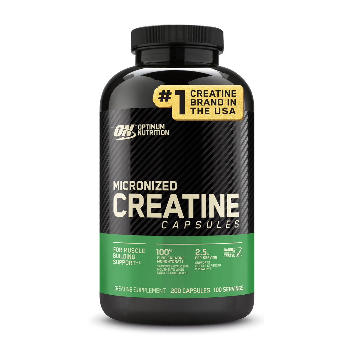 Optimum Nutrition Creatine Micronized Monohydrate Powder – 5 g per scoop