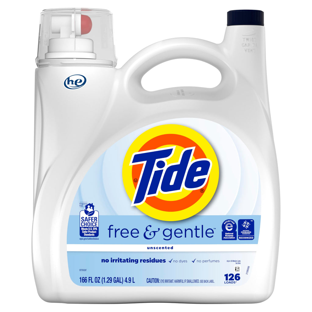 Tide Free and Gentle Liquid Laundry Detergent Hypoallergenic

