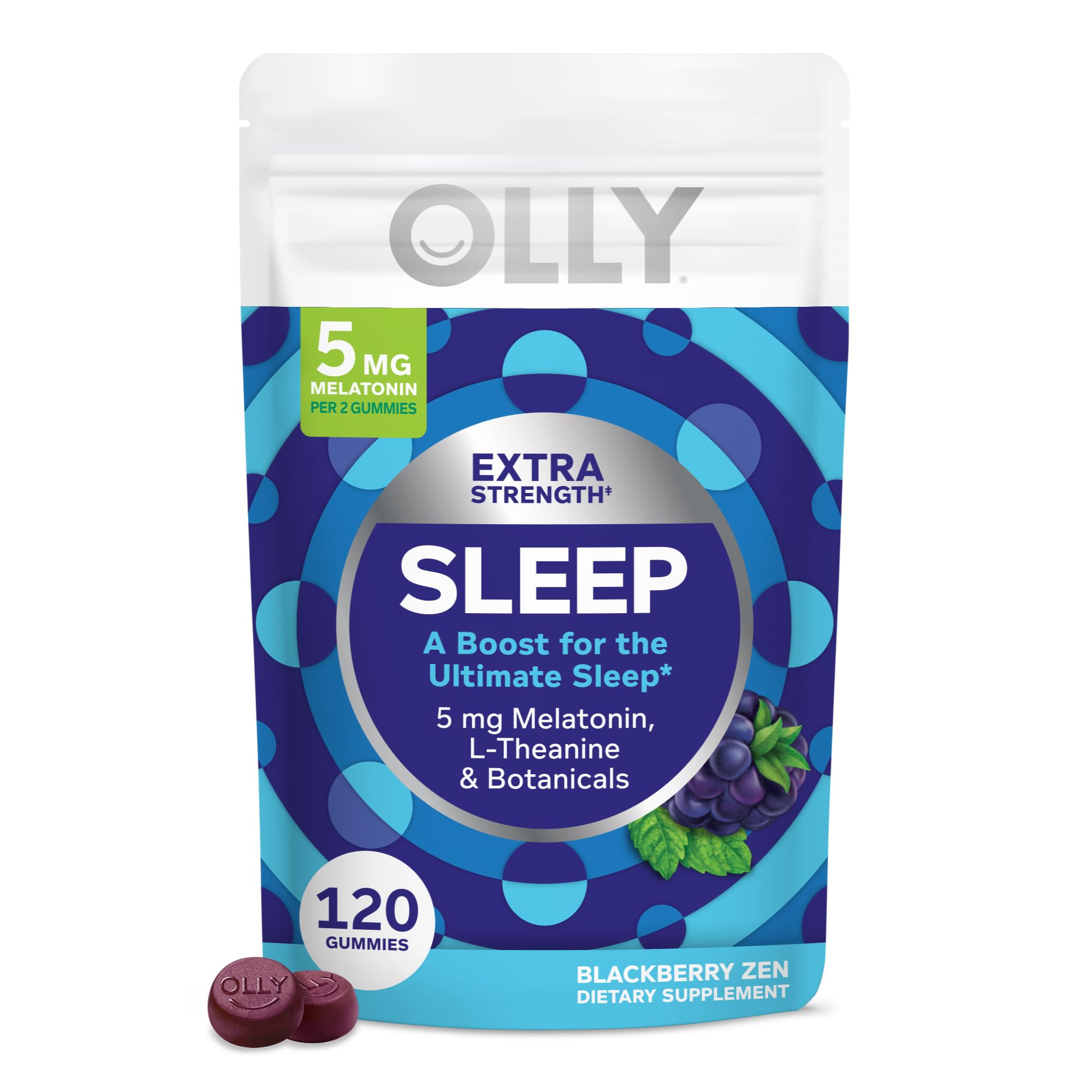 OLLY Extra Strength Sleep Gummies with Melatonin & L-Theanine

