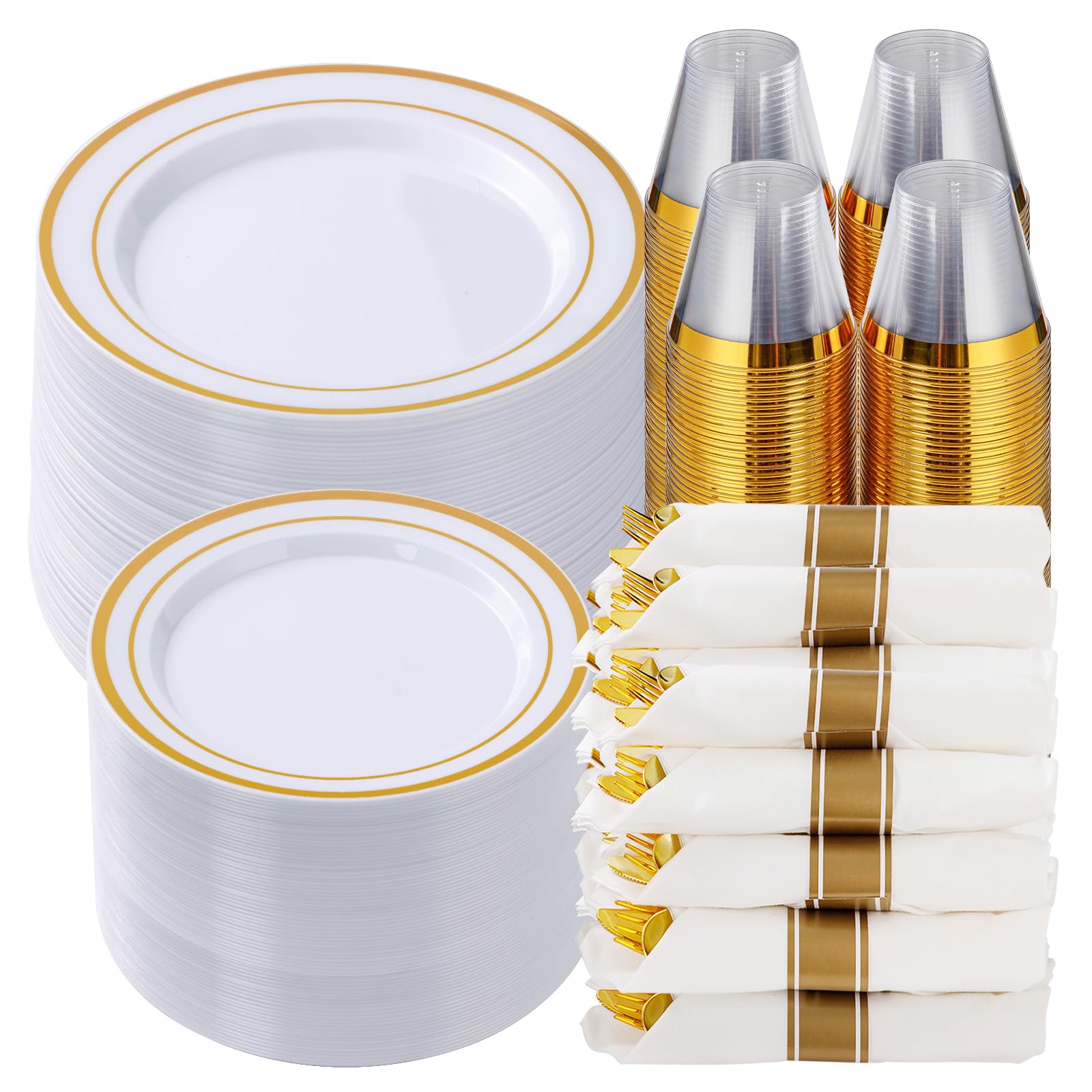 Plastic Dinnerware Set by Goodluck for Parties
