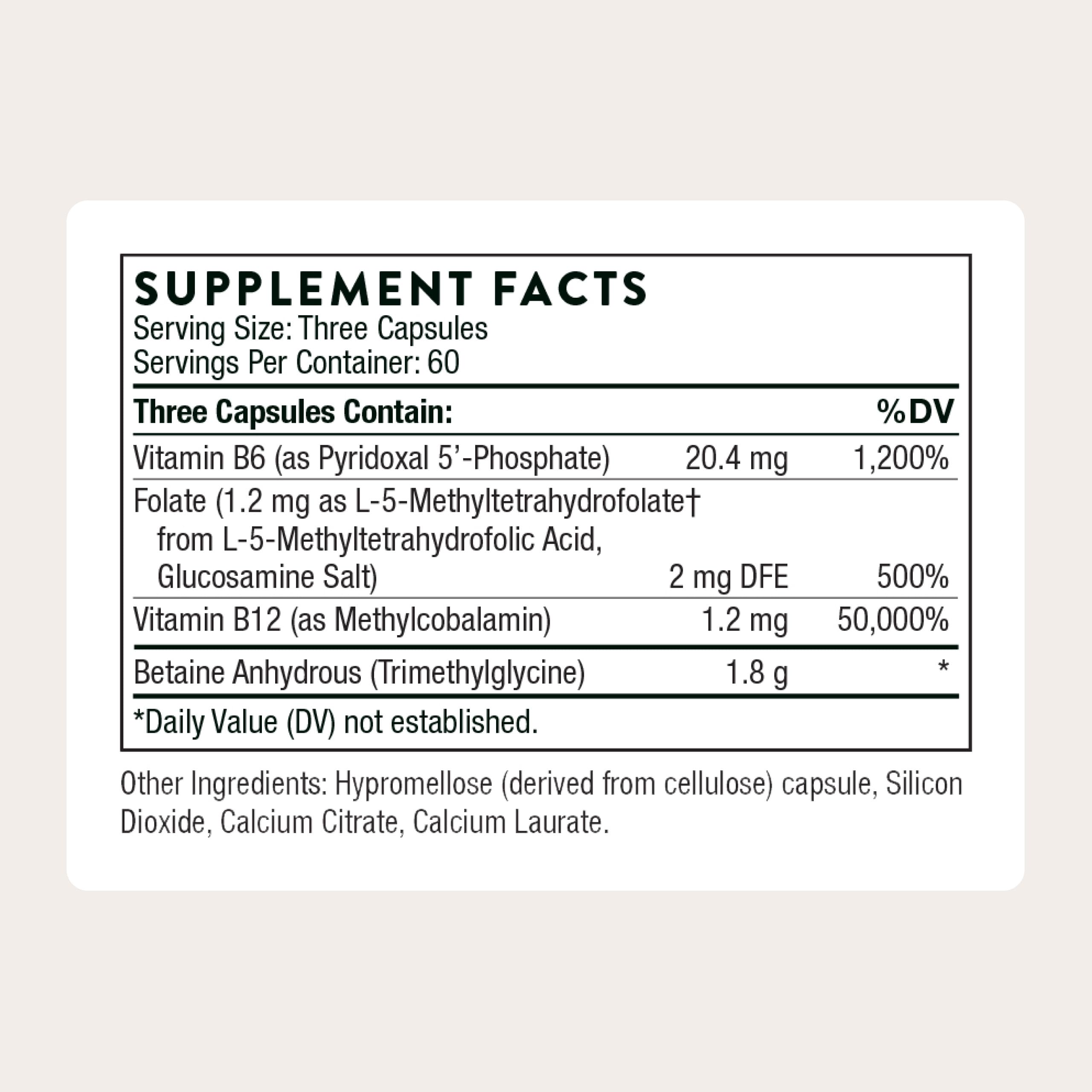 THORNE Methyl-Guard Methylation Support Supplement

