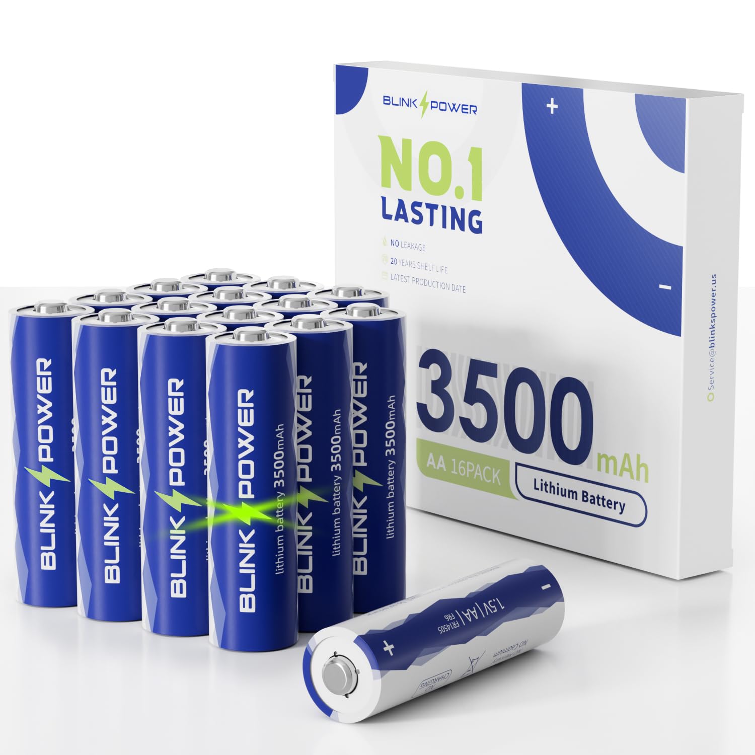 Blinkspower AA Lithium Battery 3500mAh Non-Rechargeable

