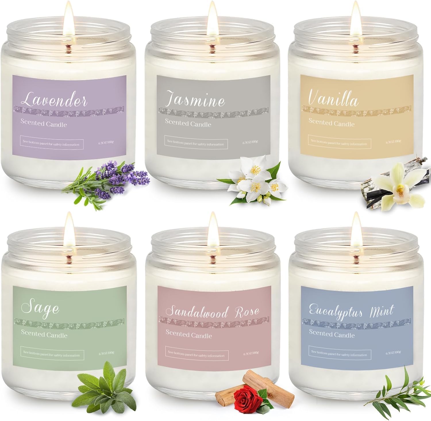 Scented Candles Gift Set for Home Aromatherapy Collection