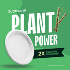 Stack Man Compostable Plates – Heavy-Duty Disposable

