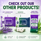 Adult Scented Wet Wipes for Incontinence - Aloe Vera & Vit E

