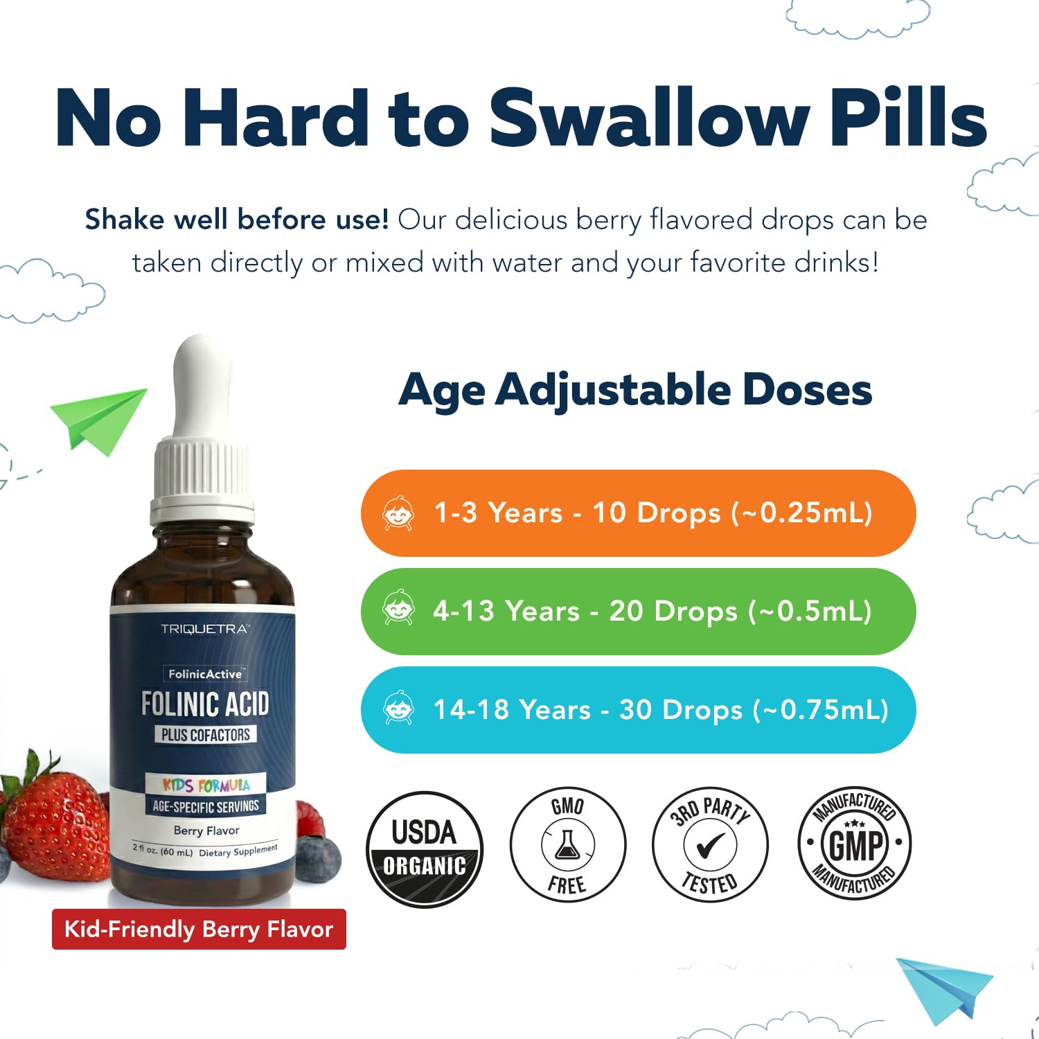 FolinicActive Kids Organic Folinic Acid and B Vitamins

