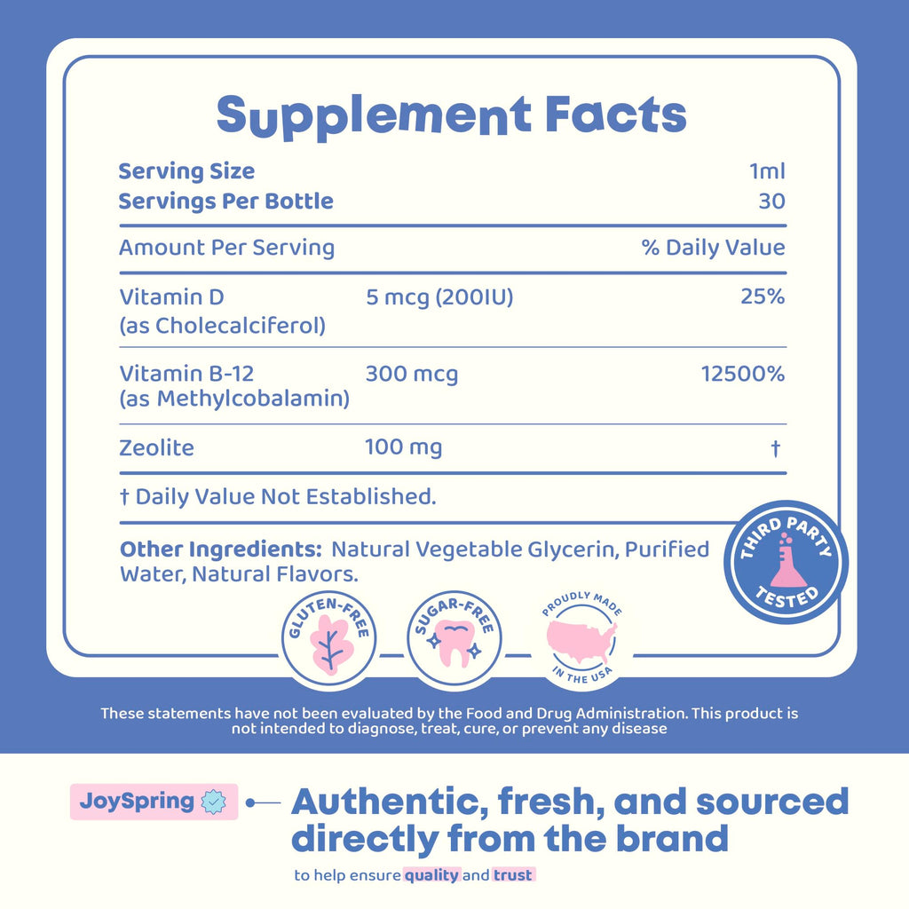 JoySpring LingoLeap Liquid Kids Formula with Zeolite D3

