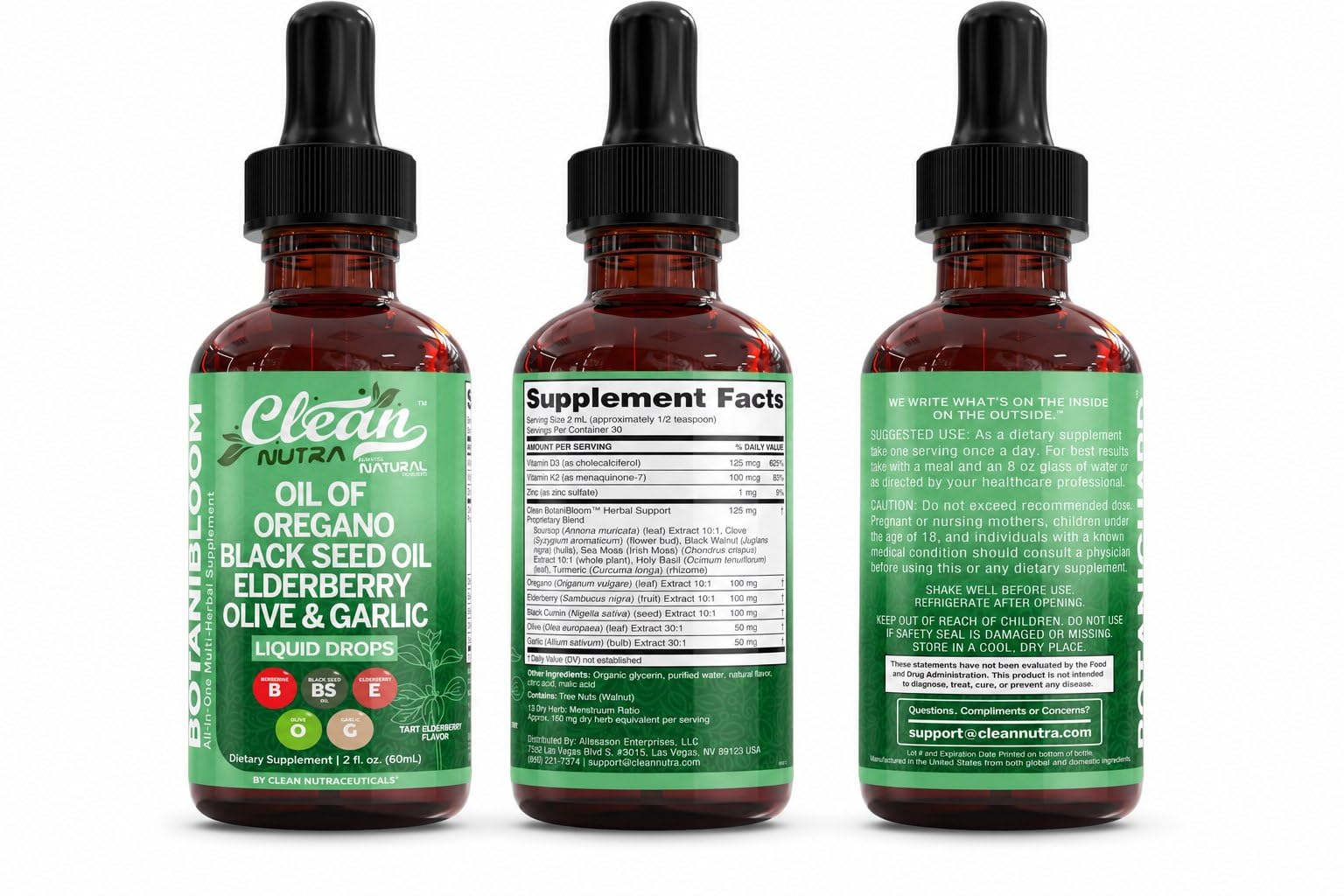 Clean Nutraceuticals Oil of Oregano Immune Support Liquid

