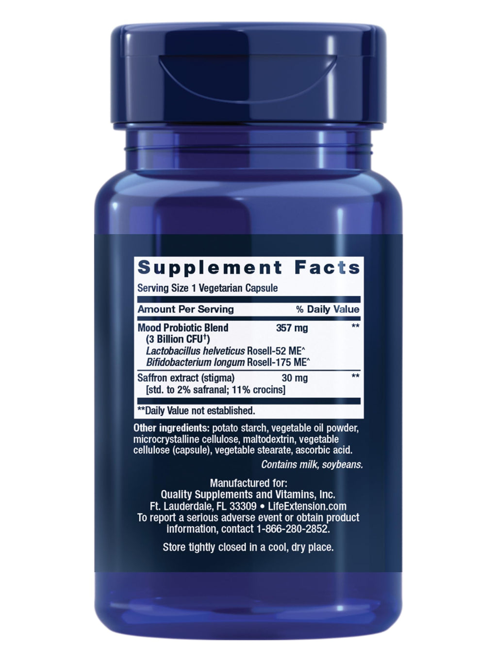 Life Extension FLORASSIST Mood Improve Probiotic Saffron


