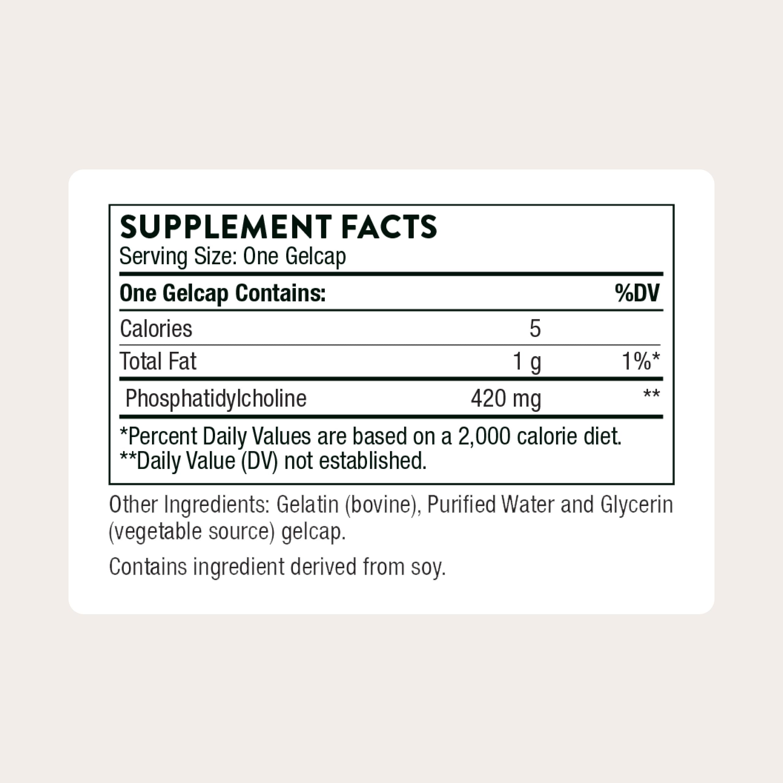 Thorne Phosphatidylcholine Phospholipid Complex Liver Support

