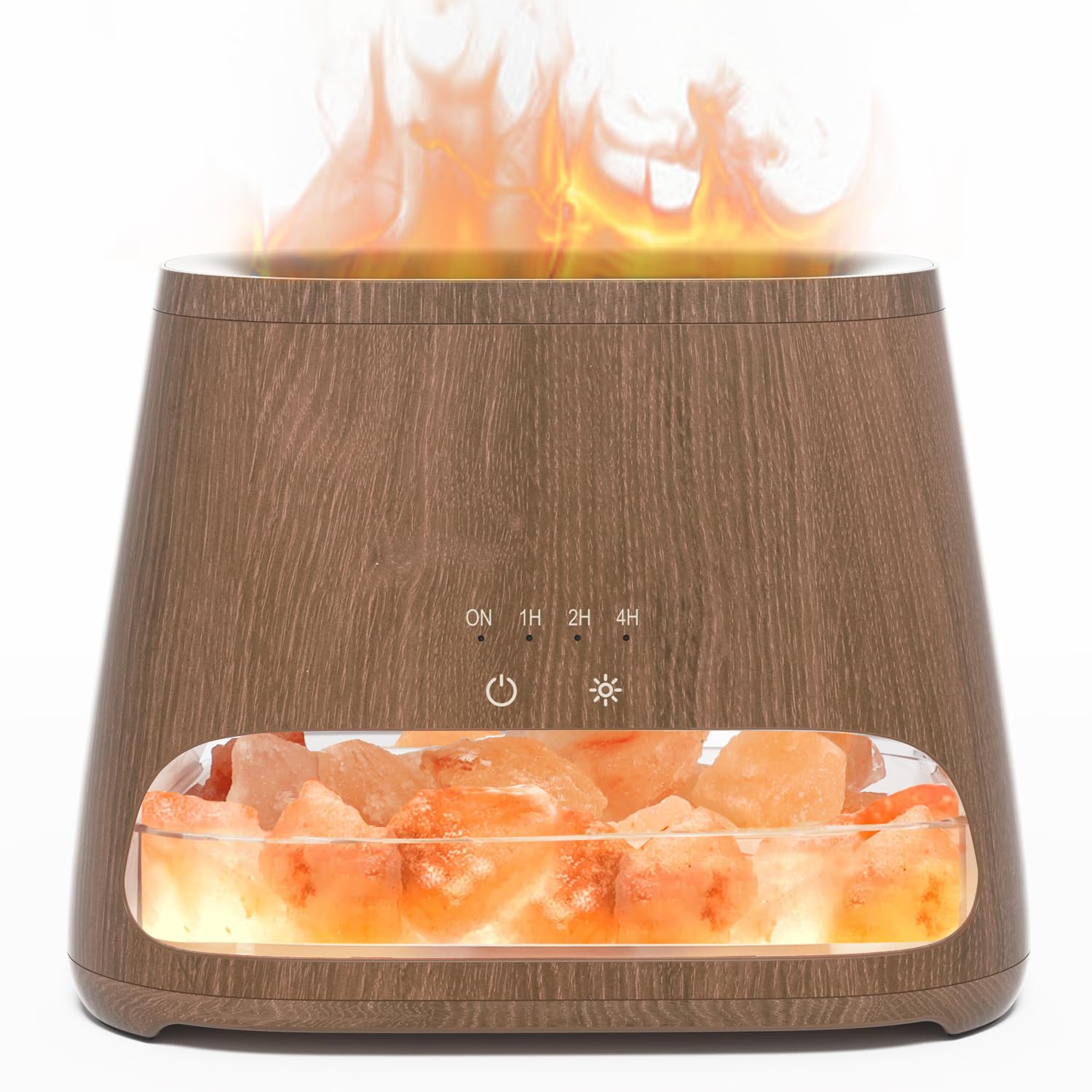 SALKING 2-in-1 Ultrasonic Essential Oil Diffuser & Himalayan Salt Lamp