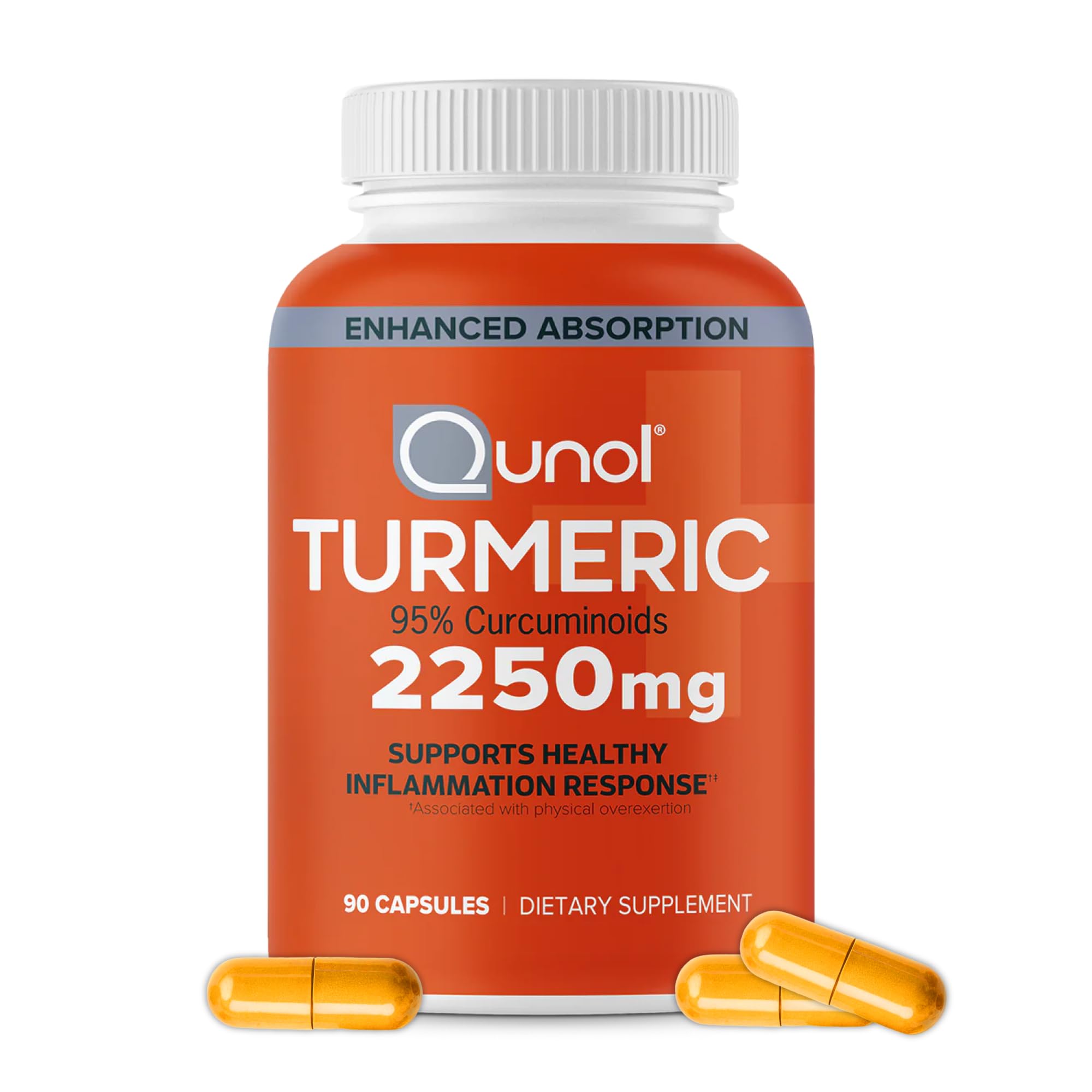 Qunol Turmeric Curcumin 2250mg with Black Pepper Absorption

