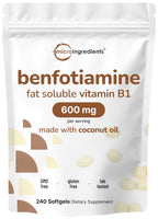 Micro Ingredients Vitamin B1 Benfotiamine Softgels

