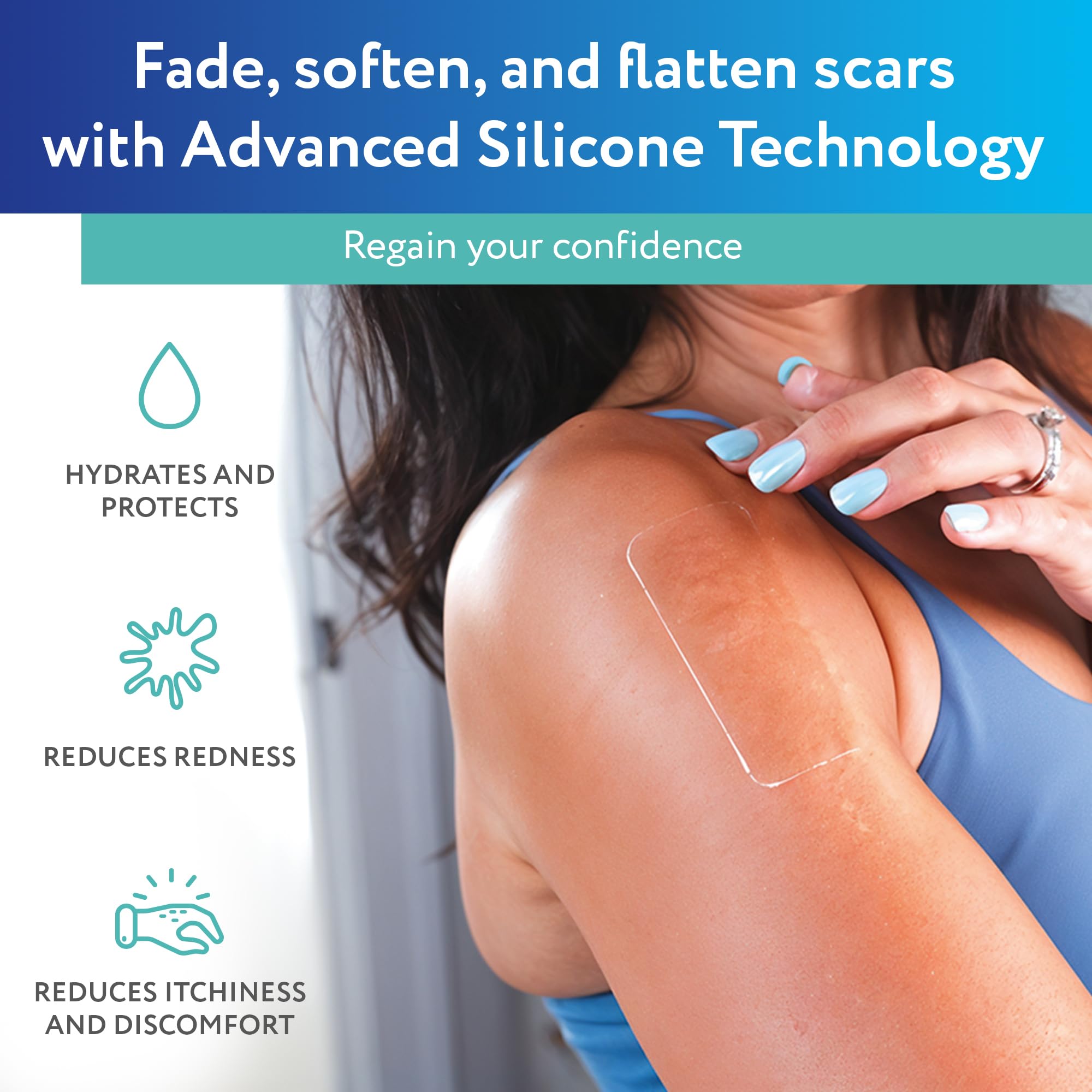 ScarAway Advanced Clear Silicone Scar Sheets | Medical Grade

