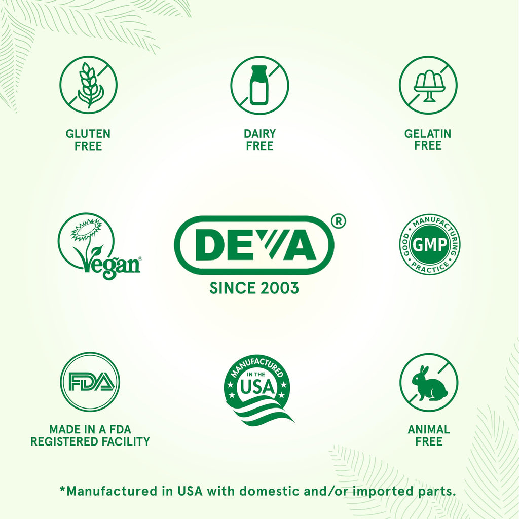 DEVA Vegan Multivitamin & Mineral with Iron | Daily Vitality

