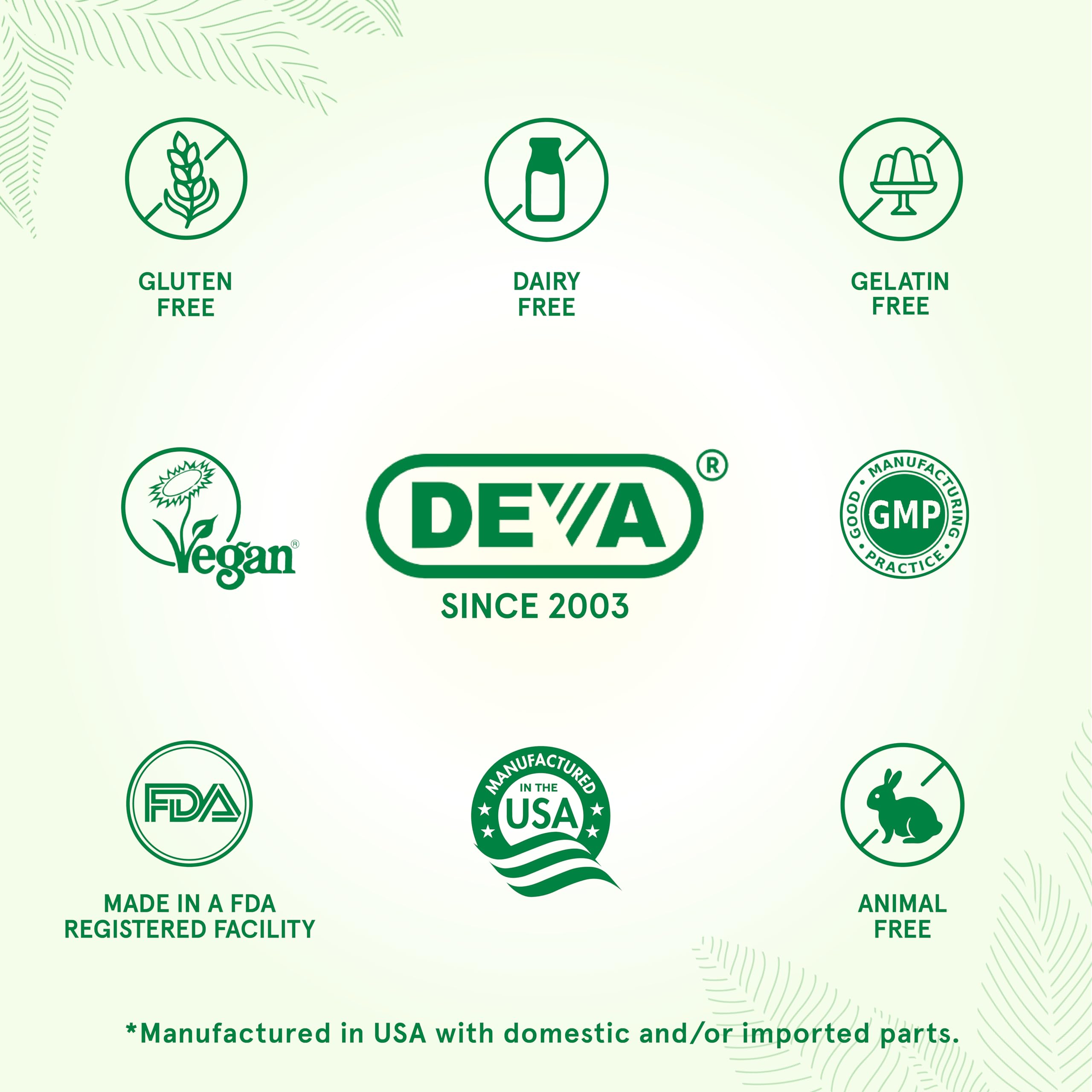 DEVA Vegan Multivitamin & Mineral with Iron | Daily Vitality

