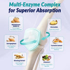 Nattokinase Organic Supplement with Serrapeptase, Bromelain, Curcumin


