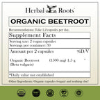 Beet Root Dietary Supplement by Herbal Roots | Quality Tested

