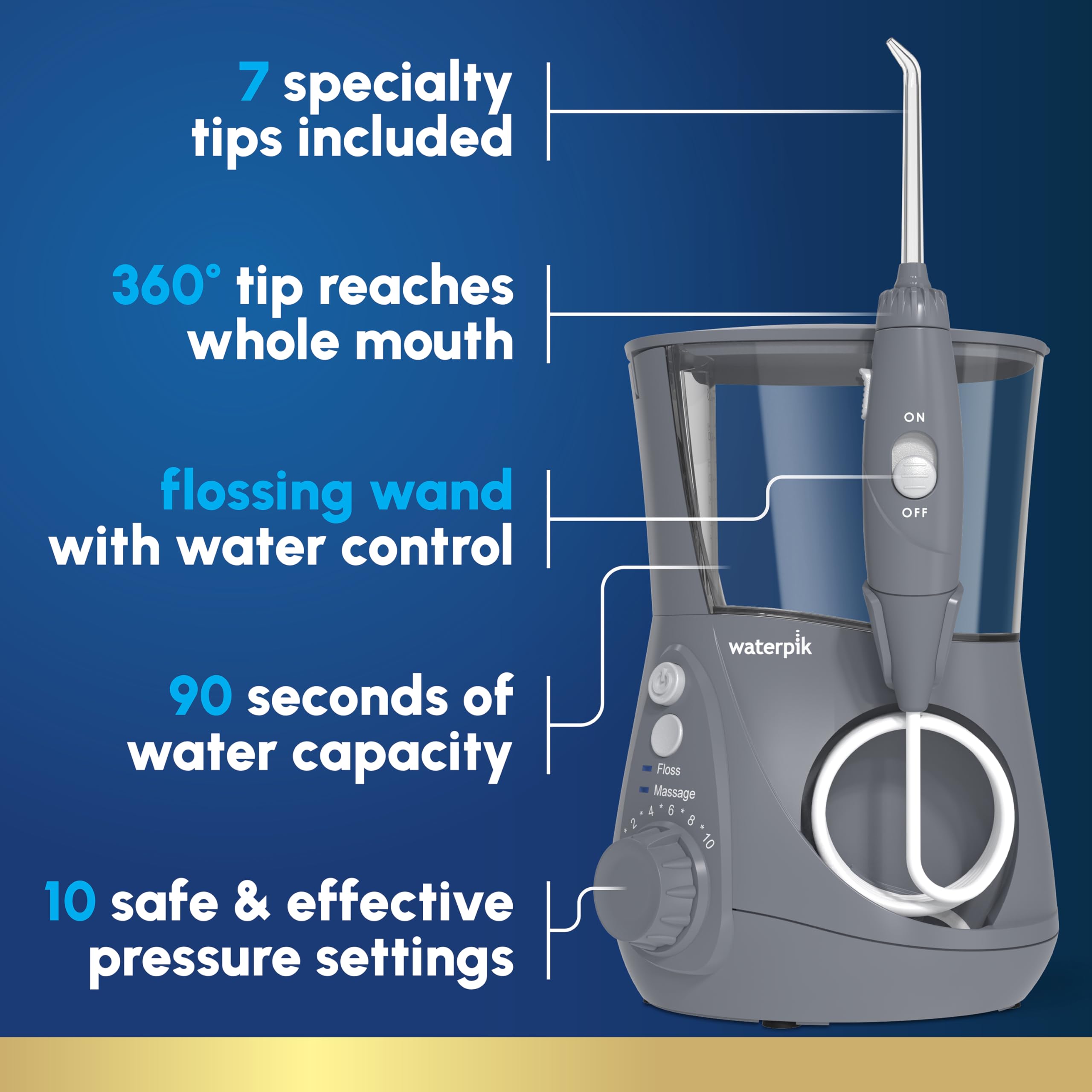 Waterpik Aquarius Water Flosser WP-667 ADA Accepted

