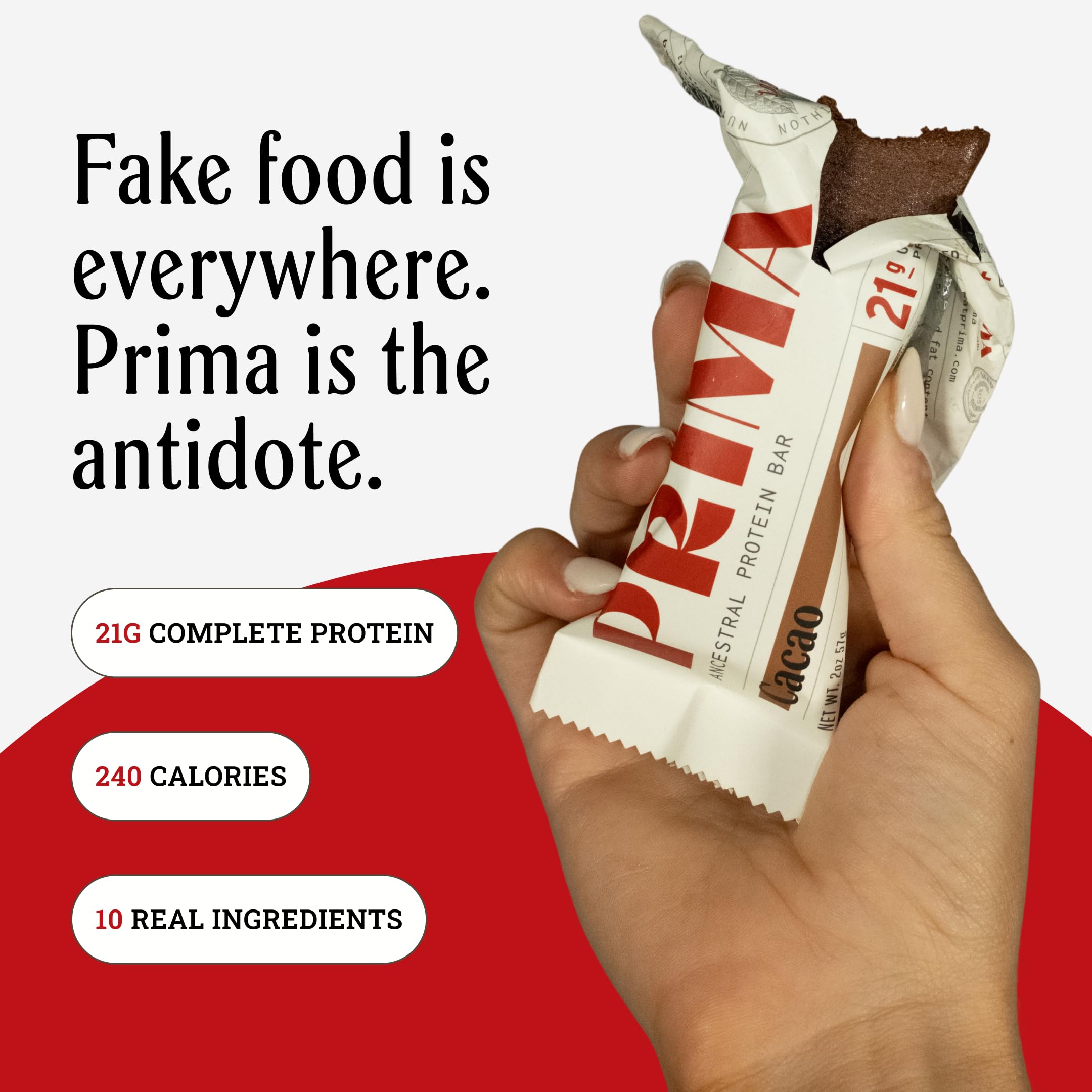 Prima Ancestral Protein Bar - Grass-Fed Whey & Collagen

