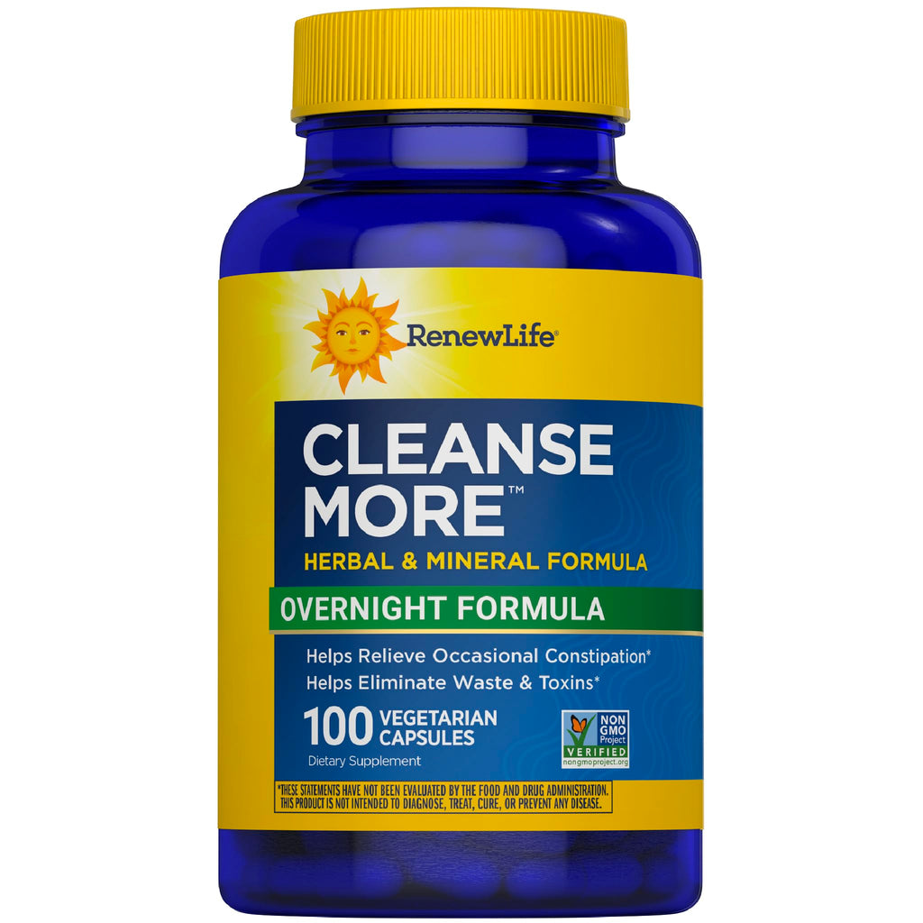 Renew Life Cleanse More Detox Capsules | Herbal Mineral Detox

