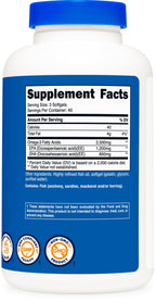 Nutricost Omega-3 Fish Oil 2500 mg Wild Caught

