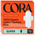 Cora Organic Cotton Topsheet Pads | Hypoallergenic

