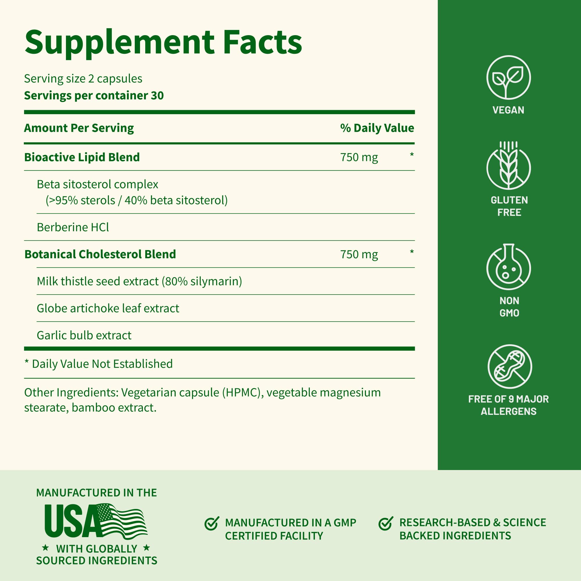 Snap Supplements Dietary Supplement for Heart & Digestion

