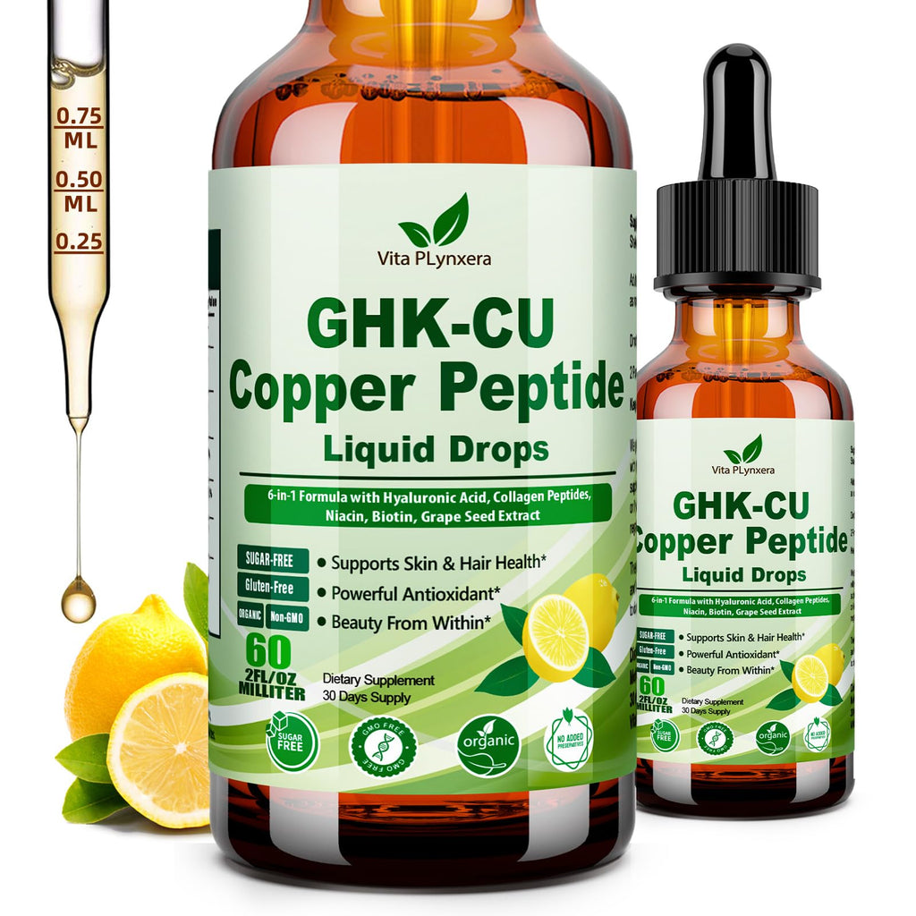GHK-Cu Peptide Drops by Vita PLynxera – 6-in-1 Beauty

