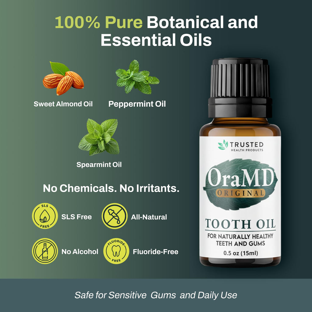OraMD Original Strength Tooth Oil - 4-in-1 Oral Care

