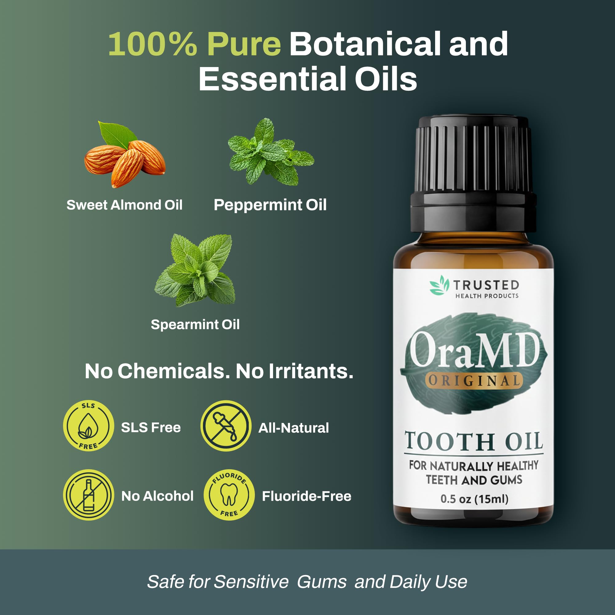 OraMD Original Strength Tooth Oil - 4-in-1 Oral Care

