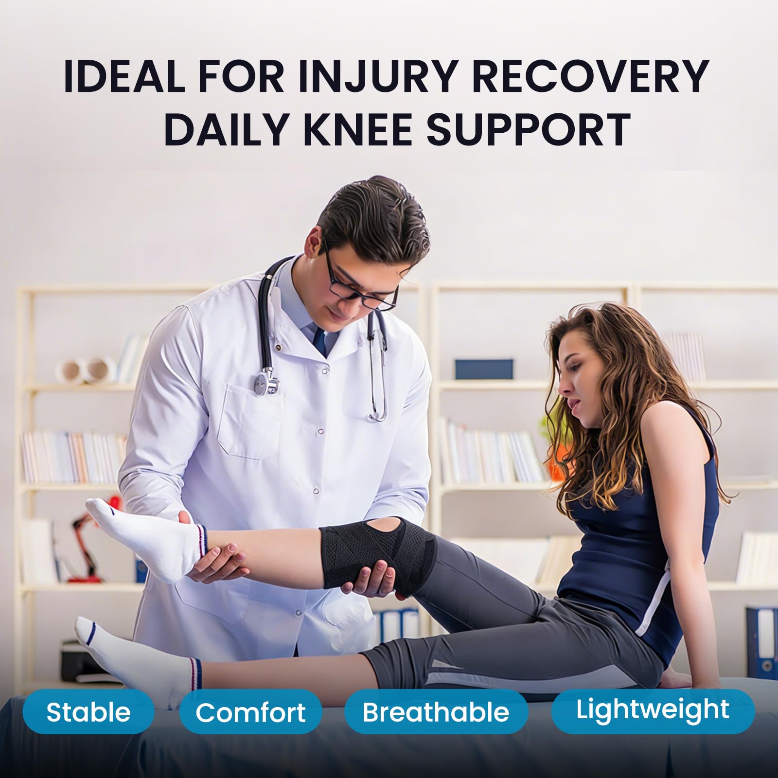 Galvaran Knee Brace with Side Stabilizers | Knee Support

