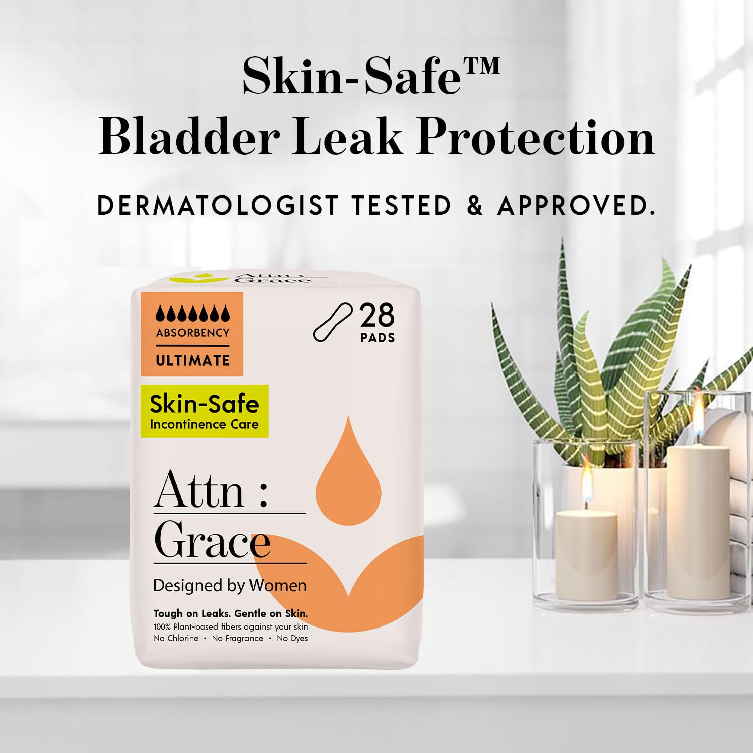 Incontinence Pads for Women - Attn Grace Plant-Based

