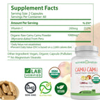 Organic Camu Camu Vitamin C Supplement - Vegan & Non-GMO

