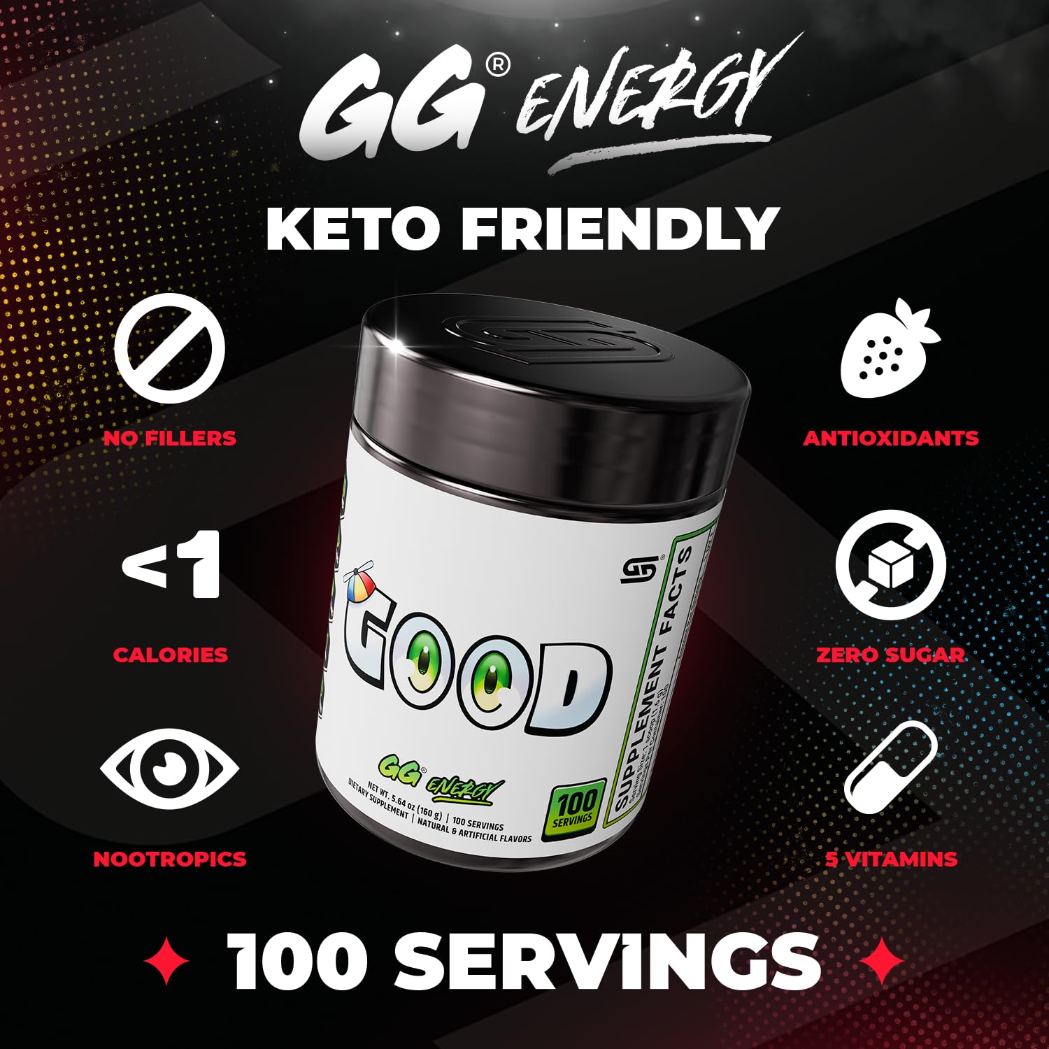 Gamer Supps GG Energy Powder for Gaming Performance

