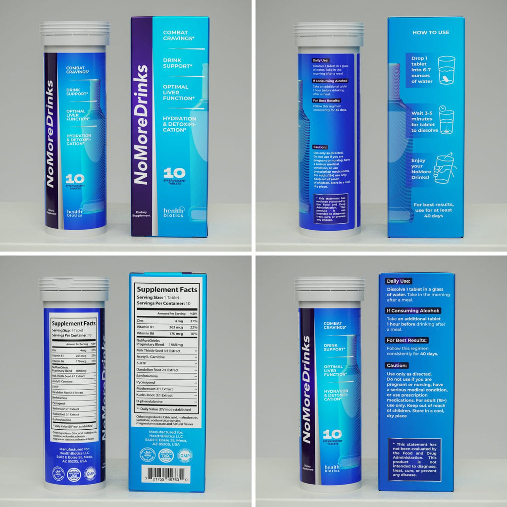 NoMoreDrinks Alcohol Craving Supplement – Liver Detox

