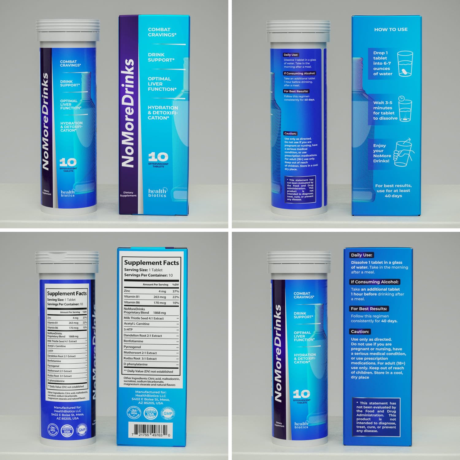 NoMoreDrinks Alcohol Craving Supplement – Liver Detox

